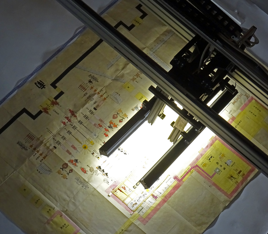 Scanning of an illustrated plan